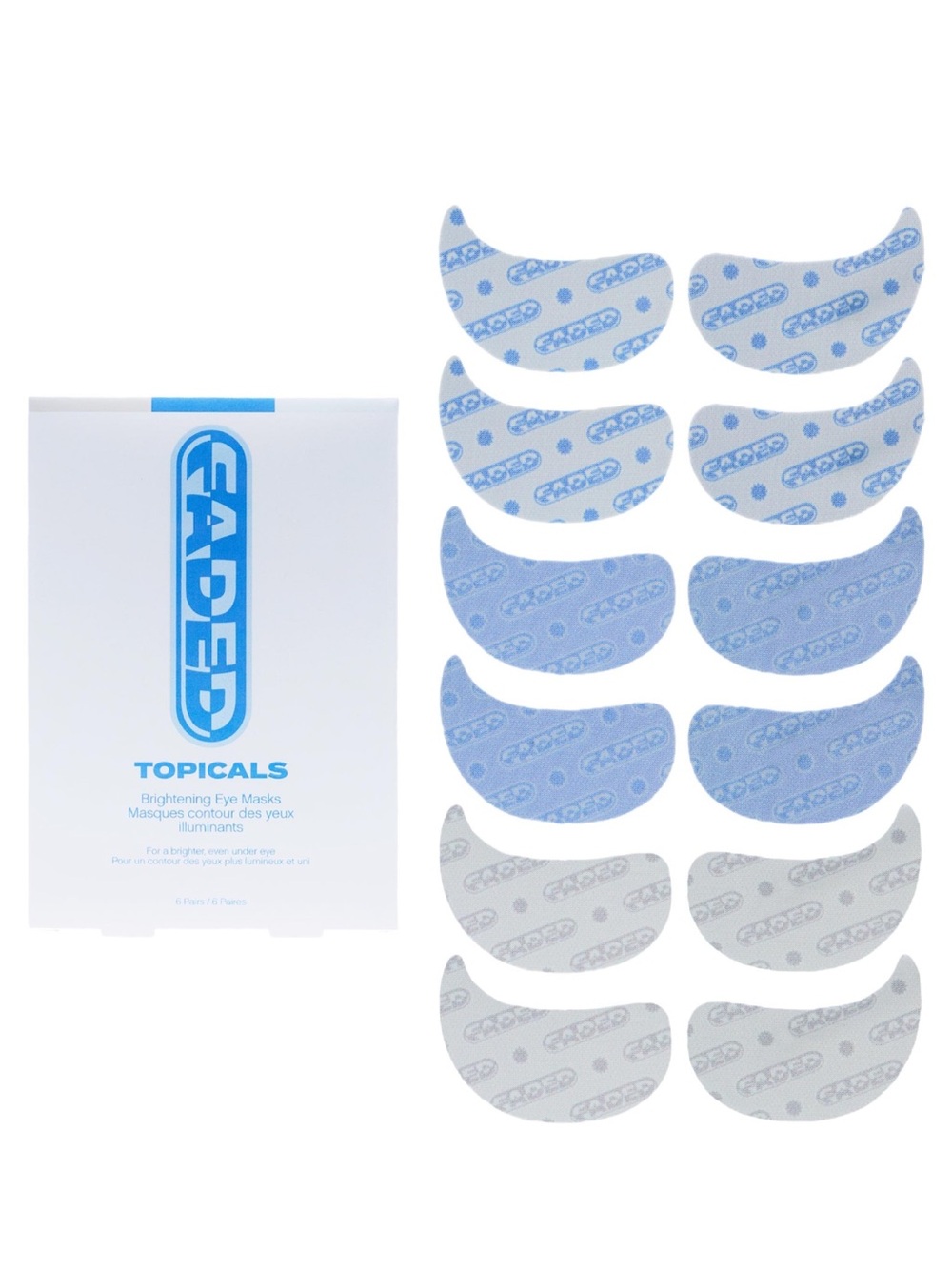 FADED Topicals Brightening Eye Masks - Limited Edition Icy